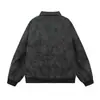 Chaqueta bomber estilo retro americano, para hombre, otoño/invierno, cortavientos, corte holgado, casual, versátil, chaqueta de cuero sintético PU con pelo sintético