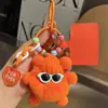 Lindo Colgante Llavero de Coche de Briquetas de Piel Sintética de Conejo Rex Muñeco de Peluche Popular Exquisito Colgante para Mochila Escolar Regalo