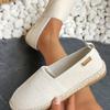 Sapatos de Pescador Femininos 2024 Outono e Inverno Bico Redondo Pé Chato Boca Rasa Preguiçoso Preguiçoso Um Pedal Tamanho Grande Sapatos Femininos