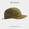 Gorra de béisbol de algodón japonesa para hombre y mujer de otoño e invierno, visera plana de cinco paneles, color liso retro, gorra gruesa y cálida, versátil para la calle