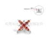 Aretes de Aleación de Titanio G23 Estrella de Nueve Puntas, Clavos para Cartílago de la Oreja, Clavos para la Lengua, Clavos para el Labio, Clavos para la Ceja, Clavos para el Pezón, Joyería Piercing Personalizada al por Mayor