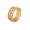 Anillo abierto de encaje hueco de moda INS Celebridad de Internet estilo frío Anillo índice europeo y americano Anillo Amazon AliExpress