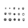 Prata de lei S925 acessórios DIY contas espaçadoras vintage contas de posicionamento cabeça de fio Xizang pulseira de contas feita à mão acessórios de joia para pulseira