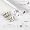 Kit de barra de luz LED rígida para iluminación de oficina, accesorios de tira de luz LED, carcasa de luz para gabinete, ranura de aluminio en forma de U