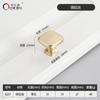Puxador de Porta de Guarda-Roupa de Liga de Zinco Estilo Francês, Moderno Minimalista Dourado Cobre Fosco Gaveta Furo Único Gabinete Puxador Sólido