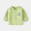 Ropa Interior de Medio Espalda para Bebé Recién Nacido, Suave Terciopelo Sin Costuras Primavera y Otoño Corbata Traje de Monje Luna Llena, Top Básico para Bebé Todas las Estaciones