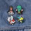 Insignia de Surround del Mito Negro Wukong Hombre del Destino Fantasma Cabeza Grande Kang Jinlong Pequeño Huanglong Mochila Decorativa Broche de Aleación
