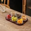 Plato de Frutas Sala de Estar Hogar Refresco Mesa de Centro Snacks Fructosa Seca Plato de Snacks de Nueces Caja de Almacenamiento de Snacks Lujo Ligero Alta Gama