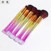 También set de brochas de maquillaje patrón de 6 tornillos cintura pequeña mango de brocha degradado pintura suelta herramientas de belleza para ojos en stock