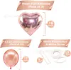 Venta Caliente de Amazon Globo de Amor Rosa Dorado de 18 Pulgadas Globo de Amor Grande de una Sola Pieza Set de Globos de Látex