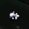 Joyería de Plata de Ley S999 Bolsa de la Suerte de Carpa de Plata Dura 3D Abalorios Separadores de Pez Dorado Lindos Accesorios para Pulsera de Cuerda Trenzada DIY Venta al por Mayor