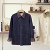 Chaqueta Casual de Solapa para Hombre y Mujer con Múltiples Bolsillos, Holgada, Estilo Workwear 13742