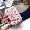 Bolsa de almacenamiento rectangular grande con dibujos animados para discos duros, auriculares, monedero, cargador, cable de datos, caja de almacenamiento para discos duros con cuerda
