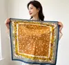 70 Lenços de Seda com Toque de Luxo, Moda Coreana Versátil Profissional Pequenos Lenços de Pescoço de Seda Sintética, Lenços de Seda Estampados Retrô para Mulheres