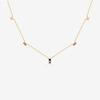 Nuevo Collar Largo Cuadrado de Plata Esterlina S925 con Zirconio de Color Collar Coreano Simple Combinable Nuevo Zirconio Ins Europa y América Amazon