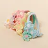 2025 Nueva Diadema para Bebé de Primavera y Verano Transfronteriza Color Sólido Flor Diadema para Niños Accesorios para la Cabeza Diadema de Nylon Suave para Bebé