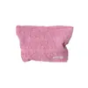 Bolsa de Cosméticos con Textura Plegada Interna Bolsa de Almacenamiento para Mujeres Cushion de Aire Labial Bolsa con Cremallera de Viaje Gran Capacidad Portátil Bolsa de Artículos de Tocador