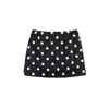 Moderna Mini Versátil Estilo Americano Chica Picante Diseño Estilo Miu Verano Nueva Falda Retro Estilo Deseo Puro Lunares