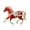 Broche del Caballo del Zodiaco para el Año de Nacimiento, Diseño Único, Broche Exquisito, Pin Anti-Exposición, Accesorio para Ropa, Joyería para Hombres y Mujeres