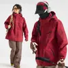 Chaqueta de Montaña Petite para Mujer Estilo Similar Luotuo Tres en Uno Desmontable 2025 Nueva Cortavientos Impermeable Cálida para Hombre