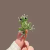 Broche de Sapo Versátil Moda Europeia e Americana Mais Vendida Liga de Metal Totalmente Cravejado Animal de Desenho Animado Corsage Joia Esmaltada Broche