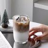 Vaso de Vidrio para Bebida Fría Ins Juice con Pajita Vaso para Café Americano con Hielo Vaso para Leche Doméstico Vaso Grueso en Forma de U