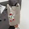 Bolso de hombro minimalista estilo coreano para mujer, ligero y compacto, mini bolso vertical, adecuado para paseos casuales, bolso lindo