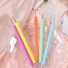 Set de 15 Pinceles para Uñas + 5 Plumas de Puntos Acrílicas, Plumas de Puntos con Brillo, Pinceles para Pintar, Pinceles Liner, Pinceles de Gel