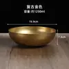 Tigela Retro de Aço Inoxidável Camada Única para Macarrão Frio Tigela Dourada Envelhecida para Macarrão Instantâneo Tigela para Restaurante de Churrasco Bibimbap Tigela Luosifen Tigela Grande para Sopa