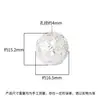 Cuentas Espaciadoras de Bola Trenzada de 16 mm Plata Pura S999 Retro Viejo Tallado Calado Flor de Hortensia Cuentas de Plata Juguete DIY Accesorios para Pulseras