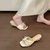 Sandalias Planas de Verano 2026, Estilo Suave y Puro, con Lazo, para Mujer, Versátiles y Elegantes