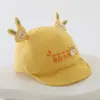 Touca de Bebê Primavera e Outono Fofa Super Fofa Chapéu de Coelho Primavera Fino para Menino e Mulher Bebê Chapéu de Sol Infantil de Aba Macia