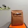 Nueva bolsa de pecho estilo Kelly de cuero de plena flor con patrón de lichi, unisex, diseño casual y simple, adecuada para llevar al hombro o cruzada