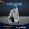 Série de portas planas de isolamento térmico DM65 liga de alumínio para construção porta plana material industrial de economia de energia fabricante