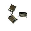Asiento hembra USB tipo C de fábrica, conector de 6 pines, enchufe frontal, poste trasero, placa de dos pines