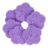 Esponja para maquillaje desmaquillante en polvo facial, pulpa de madera morada, algodón de fibra natural, esponja limpiadora, exfoliante, madera, algodón, esponja para lavar la cara