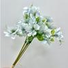 Buquê artificial de Margarida Cravo Crisântemo amarrado à mão Flor europeia de seda macia atacado e varejo