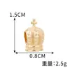 Colección de cuentas de aleación transfronterizas de agujero grande: corazón, flor, castillo, copo de nieve, cuentas de aleación de Navidad para pulseras y brazaletes DIY
