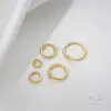 Fuerte Retención de Color Hebilla Rellena de Oro de 14 Quilates Anillo Abierto Anillo Universal Hecho a Mano Accesorios de Joyería Hecha a Mano para Colgante Hebilla Anillo de Conexión