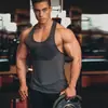 Verão Musculoso Masculino Justo Roupa de Treinamento Fitness Esportivo Faixa Estreita Alta Elasticidade Secagem Rápida Camiseta em Forma de I para Homens