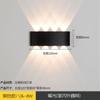 Lámpara de pared LED para exteriores, luminosa, impermeable, con luz de fondo, decoración, lámpara de pared de aluminio con inducción infrarroja del cuerpo humano de Amazon