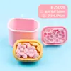 Molde para Pastel de Luna Serie Flores, Forma Simulada de Flor de Ciruelo y Flor de Cerezo, Herramienta de Horneado de Repostería 3D Prensada a Mano