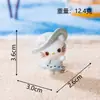 Novo produto criativo de micro paisagismo: figura fofa de gatinho de pelo preto, casa de bonecas DIY decoração de casa, ornamento de carro e mesa