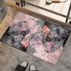 Alfombra de Barro Diatomeas Mármol Simple Transfronteriza Dorado Esmeralda Chapado Absorbente Baño Antideslizante Fácil Cuidado Felpudo Alfombra de Secado Rápido