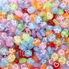 Cuentas del Alfabeto Inglés Hechas a Mano Sueltas Pulsera Collar Cadena de Teléfono Móvil Colgante Pulsera Accesorios de Joyería DIY