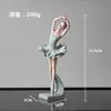 Figura de Bailarina de Ballet Cuidadosamente Seleccionada Artesanía Transfronteriza de Resina Escultura de Regalo de Navidad Estética Multifuncional Compatible