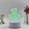 Transfronterizo Aún Solo Botón Aveta Colorido Luz Nocturna 3D Lámpara de Mesa Acrílica Luz de Atmósfera LED Inteligente