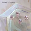 Explosiones Clavo de Diamante Forma de Dado Joyería Brillo Blanco Rosa Fondo Puntiagudo Cristal Acabado Bola de Diamante Accesorios para Uñas