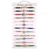 Pulsera tejida Ojo de Diablo venta caliente transfronteriza aleación con cuentas incrustaciones de diamantes conjunto de pulseras retro europeo y americano venta caliente transfronteriza