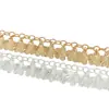 Colgante con Forma de Flor Borla Cadena de Metal DIY Ropa Étnica Collar Joyería Cadena para Cintura Accesorios Cadena Decorativa para Bolsas de Zapatos del Hogar